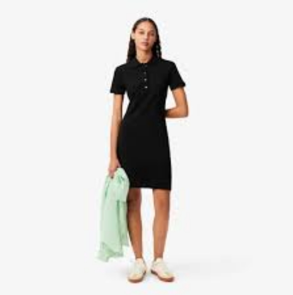 Lacoste polo dress black
